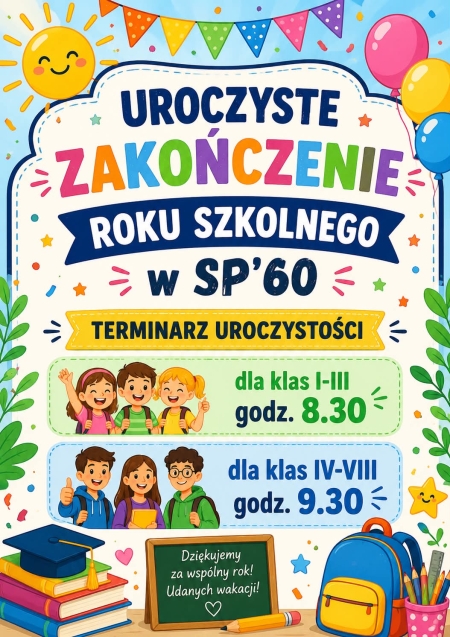 Uroczyste zakończenie roku szkolnego 2025/2026